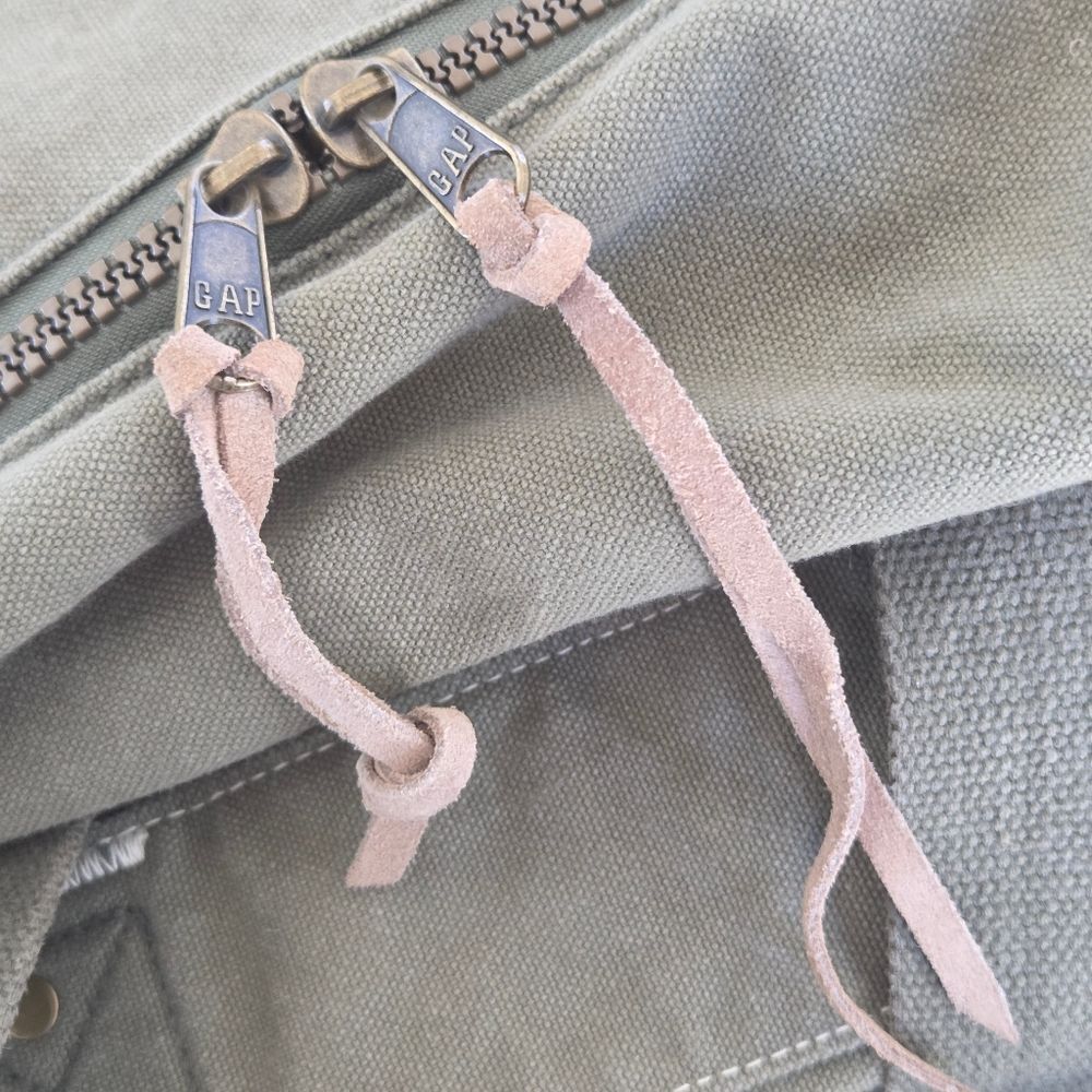 Vintage GAP DUFFEL BAG HUGE Shoulder Strap ODG Army Green Military Grunge - Picture 9 of 16